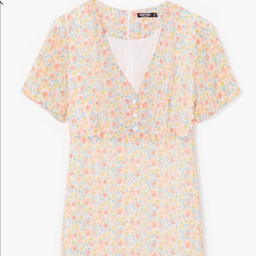Nasty Gal Floral Midi Dress